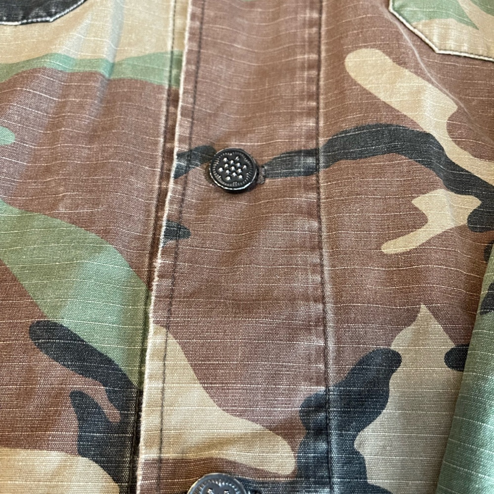 RRL Ralph Lauren Military Inspired Ripstop Camo Overshirt Workshirt-MEN-S - Picture 2 of 10